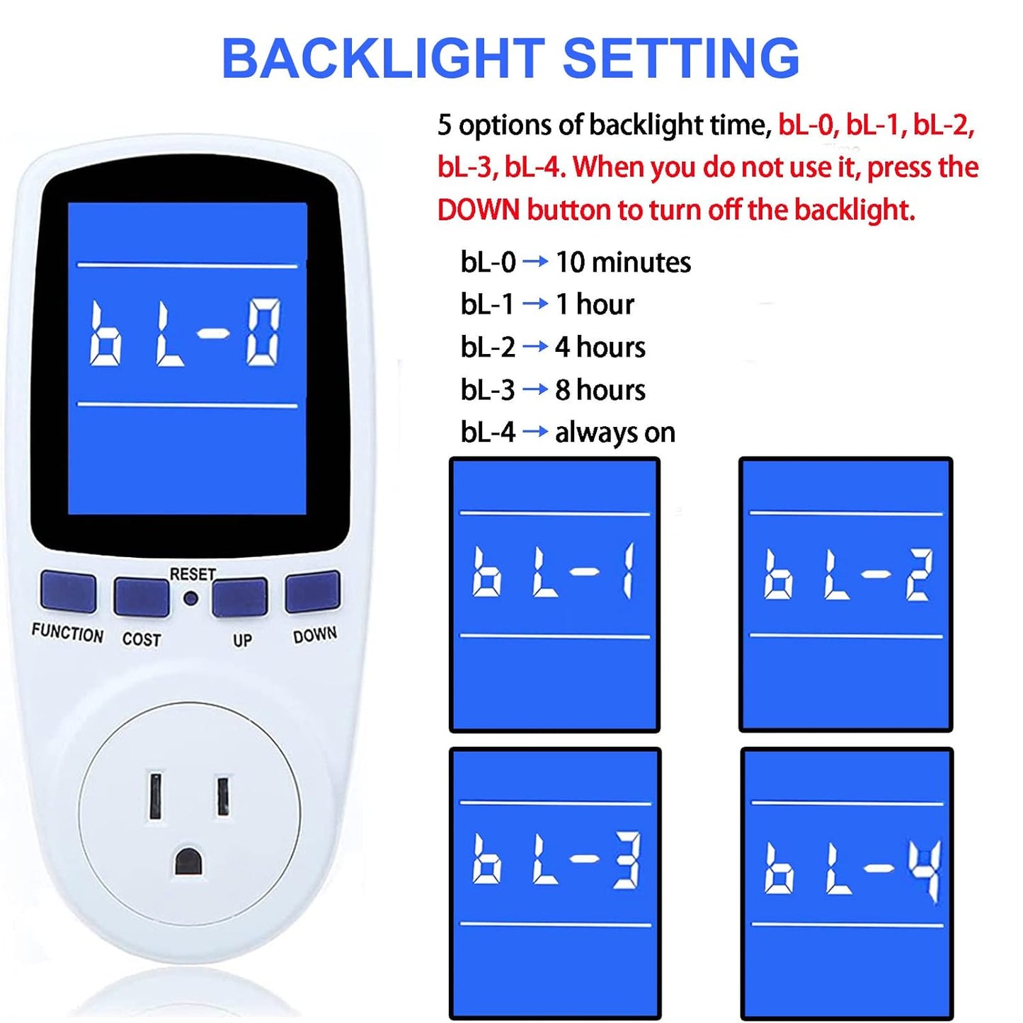 Upgraded Watt Power Meter Plug Home Electrical Usage Monitor Consumption + 6 Pack Magnetic Staple Remover V1258-DP02-C-978