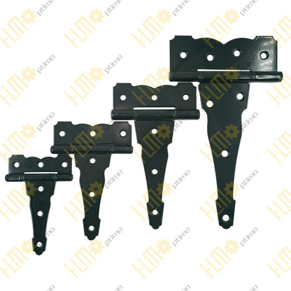 4 inch Strap Hinges - Heavy Duty, Rustproof, Classic Antique Shed Door Hinges (6, 4 inch) V1258-DP02-C-99