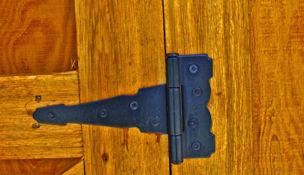 4 inch Strap Hinges - Heavy Duty, Rustproof, Classic Antique Shed Door Hinges (6, 4 inch) V1258-DP02-C-99