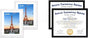 White 8x10 Picture Frame&8.5x11 Diploma Frame, Black Picture Frame With Clear Plexiglass, 2 Pack Certificate V1258-DP02-C-992