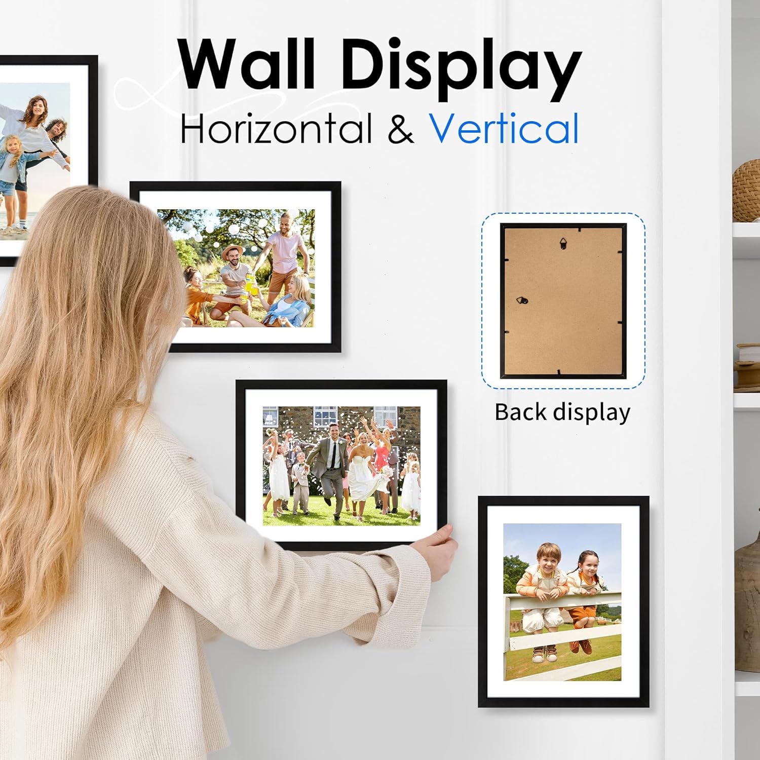 8x10 Picture Frame Set of 2 & 8.5x11 Picture Frame Bulk-6 Pack V1258-DP02-C-996