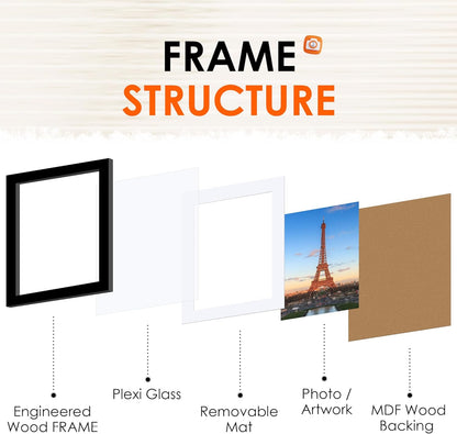 8x10 Picture Frame Set of 2 & White 8x10 Picture Frame Set of 2 V1258-DP02-C-997