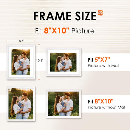 8x10 Picture Frame Set of 2 & White 8x10 Picture Frame Set of 2 V1258-DP02-C-997