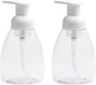 2-Pack Foaming Soap Dispenser Pump Bottles,Foam Hand Soap Dispenser with Refillable Plastic Container for V1258-DP02-D-1