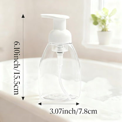 2-Pack Foaming Soap Dispenser Pump Bottles,Foam Hand Soap Dispenser with Refillable Plastic Container for V1258-DP02-D-1