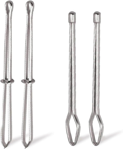 4 Pcs Bodkin Drawstring Threaders,Metal Drawstring Threader Tweezers Easy Quick Insert Drawstring DIY Rope V1258-DP02-D-100