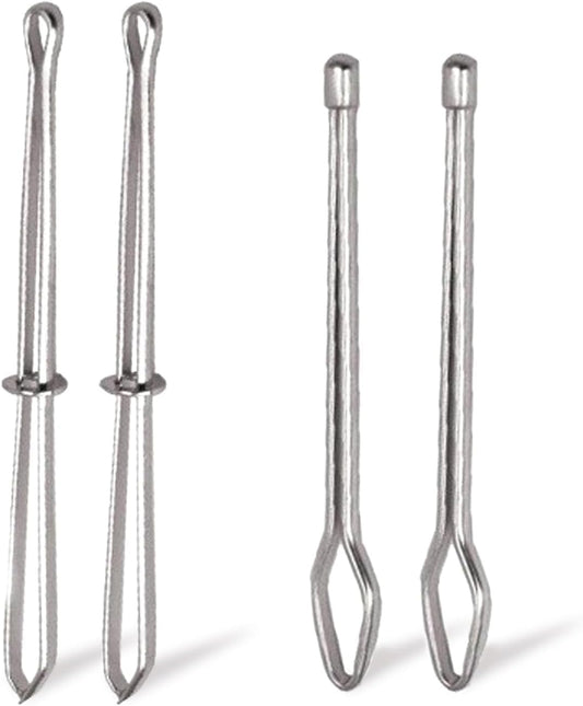 4 Pcs Bodkin Drawstring Threaders,Metal Drawstring Threader Tweezers Easy Quick Insert Drawstring DIY Rope V1258-DP02-D-100