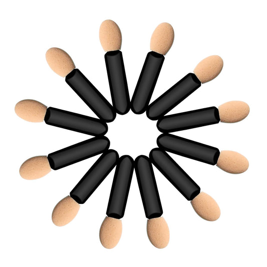 Eyeshadow Applicators Sponge Tip,120 Pcs Small Disposable Eye Shadow Applicators Sticks Double Sided 1.57Inch V1258-DP02-D-101