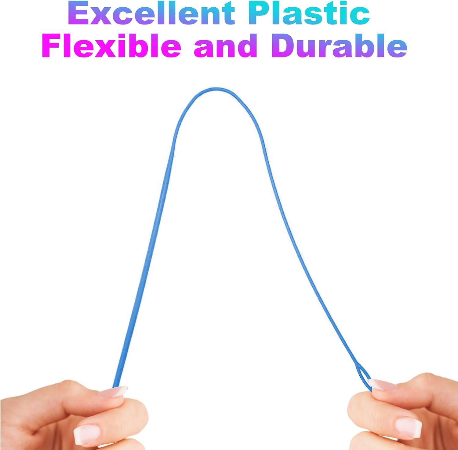 2 Pcs Plastic Flexible Drawstring Threader,58.2cm/23in Hoodie String Threader Drawstring Replacement Quick & V1258-DP02-D-103
