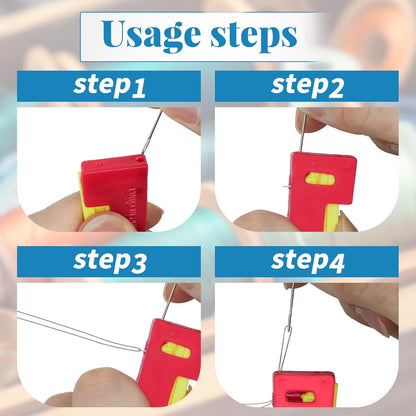 9 Pcs Automatic Needle Threader Tool,Needle Threaders for Hand Machine Sewing Quick Sewing Threader Sewing V1258-DP02-D-117