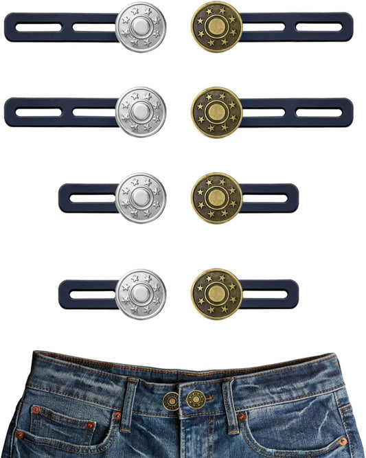 8Pcs Button Extenders for Jeans,Waistband Extenders for Women Men Pants 1.34-2.17 Inches Instant Pants Button V1258-DP02-D-124