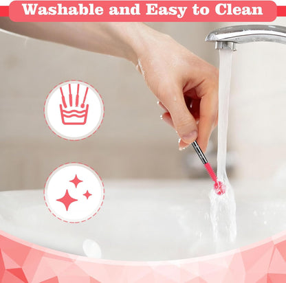 20Pcs Sewing Machine Cleaning Brushes,4 Different Type Reusable Silicone Long Handle Dense Bristles Cleaning V1258-DP02-D-125