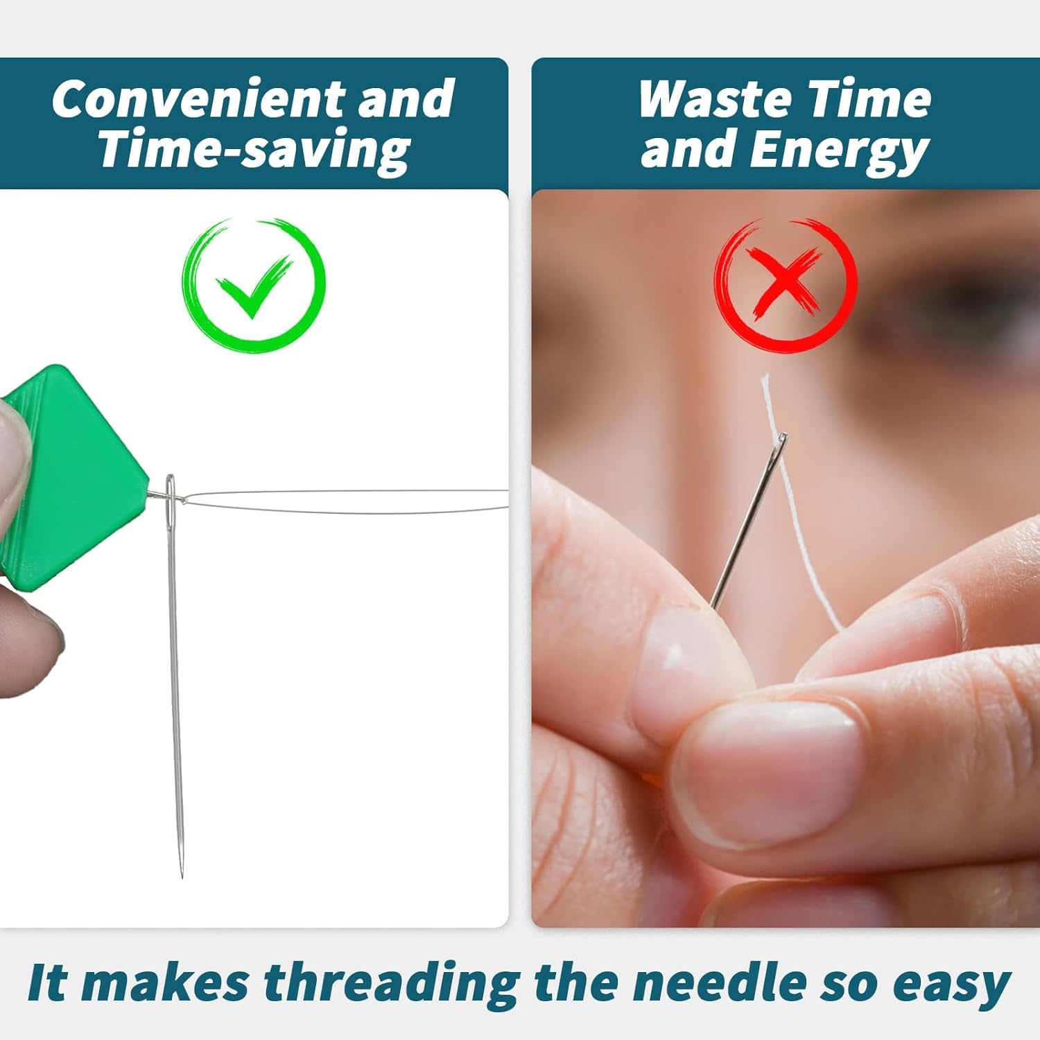 5 Pcs Needle Threaders,Cute Design Squre Sewing Needle Threader for Hand Machine Sewing Plastic Simple Needle V1258-DP02-D-126