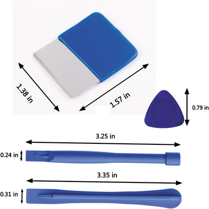 Phone Repair Tool Kit with Sharp-Edge Metal Spudger, 2 Plastic Pry Tools, 5 Triangle Picks for iPhone iPad V1258-DP02-D-134