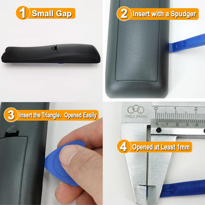 Phone Repair Tool Kit with Sharp-Edge Metal Spudger, 2 Plastic Pry Tools, 5 Triangle Picks for iPhone iPad V1258-DP02-D-134