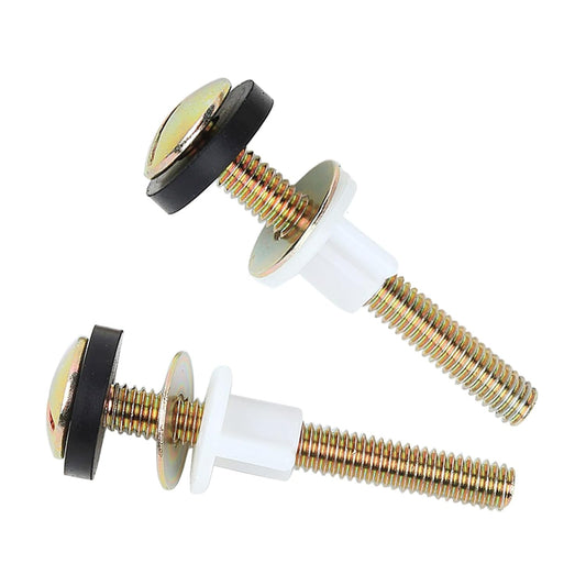 2 PCS Toilet Seat Screws Replacement Kit, Heavy Duty Toilet Seat Fastener with Plastic Nut and Metal and V1258-DP02-D-140