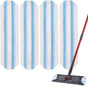 H2prO Mop Pads Replacements Compatible with Flat Mop System, Replace Mop Heads for Mop, Machine Washable V1258-DP02-D-147