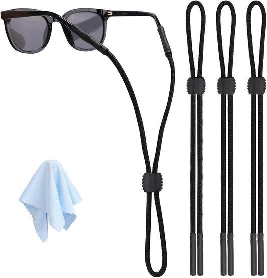 3 Pcs Glasses Strap-Adjustable Eyeglass Holders for Men, Women, and Kids - Neck Eyewear Retainer, Sports V1258-DP02-D-152