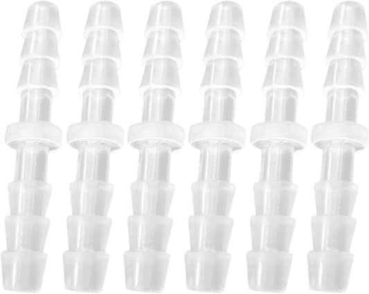 Plastic 3/16" hose ID Barb pipe connectors Joint Splicer Mender Adapter Union Boat Water Air Aquarium O2 Fuel V1258-DP02-D-163