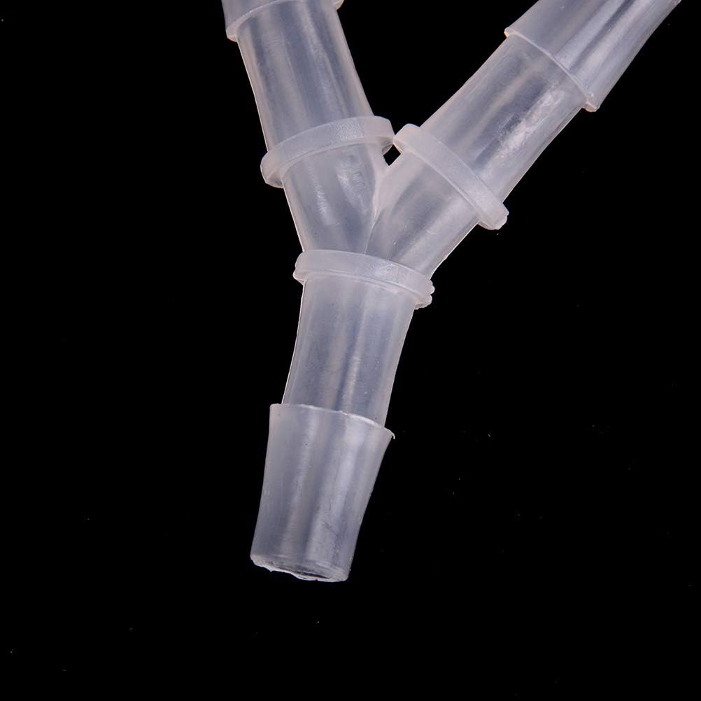 Plastic Barb Equal Y Tee 1/2" hose ID Polypropylene pipe connectors Plastic Joint Splicer Mender Adapter V1258-DP02-D-164