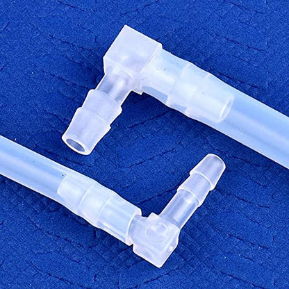 Plastic 1/4" Hose ID 90 Degree Elbow Barb Fitting, 6 Pcs Equal Barbed Joint Splicer Mender Adapter Union V1258-DP02-D-165
