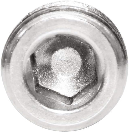 3/8" NPT Pipe Plug Male Thread Stainless Steel Fitting Countersunk Internal Hex Head(Pack of 3) V1258-DP02-D-166