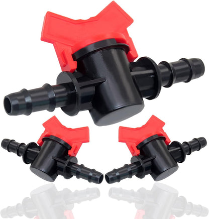 5/8" Drip Irrigation Switch Valve, Barbed Ball Valve for Garden Drip Irrigation Aquarium(3 Pcs) V1258-DP02-D-167