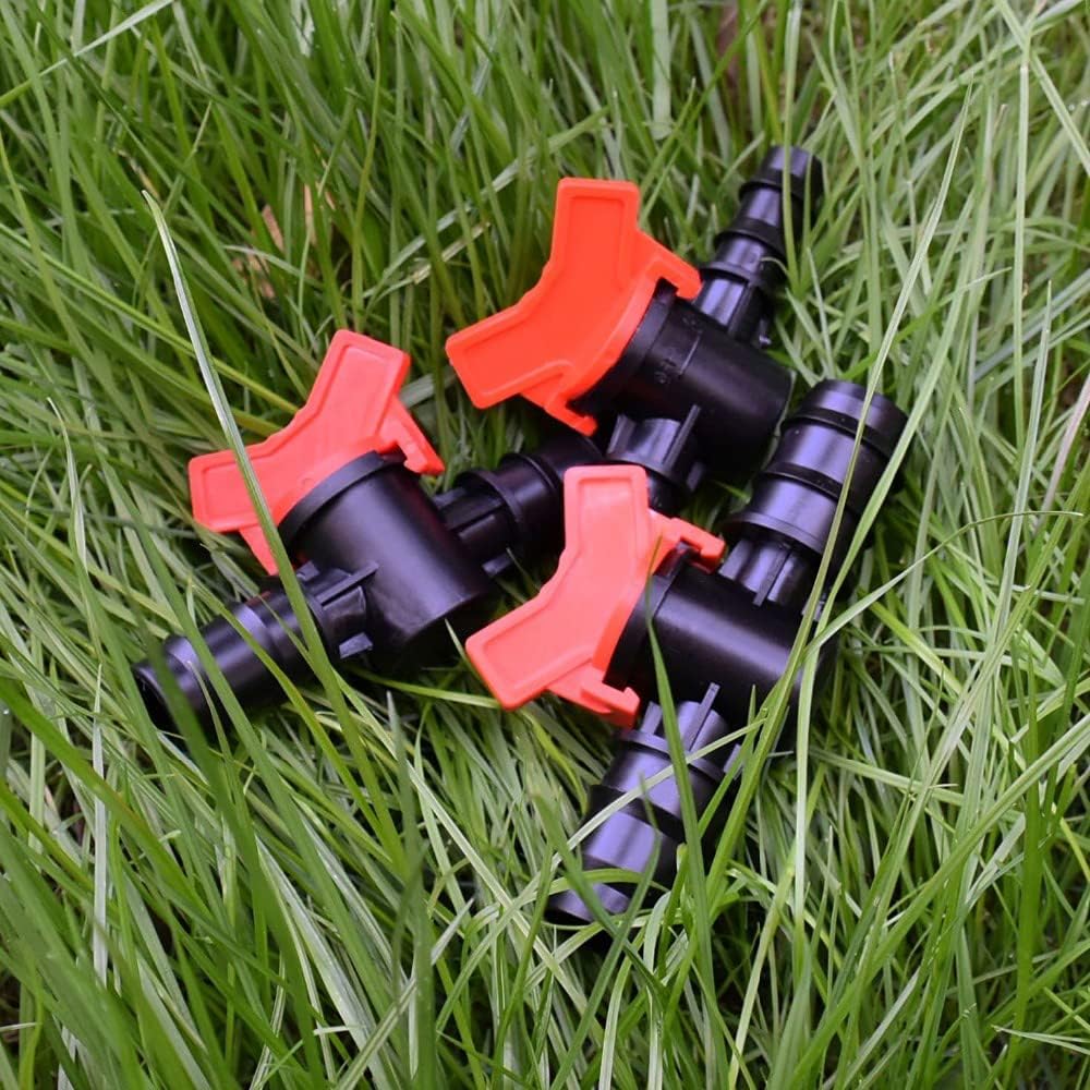5/8" Drip Irrigation Switch Valve, Barbed Ball Valve for Garden Drip Irrigation Aquarium(3 Pcs) V1258-DP02-D-167