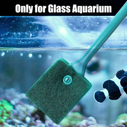 Fish Tank Cleaning Tools, Aquarium Double Sided Sponge Brh, Algae Scraper Cleaner with Long Handle V1258-DP02-D-168