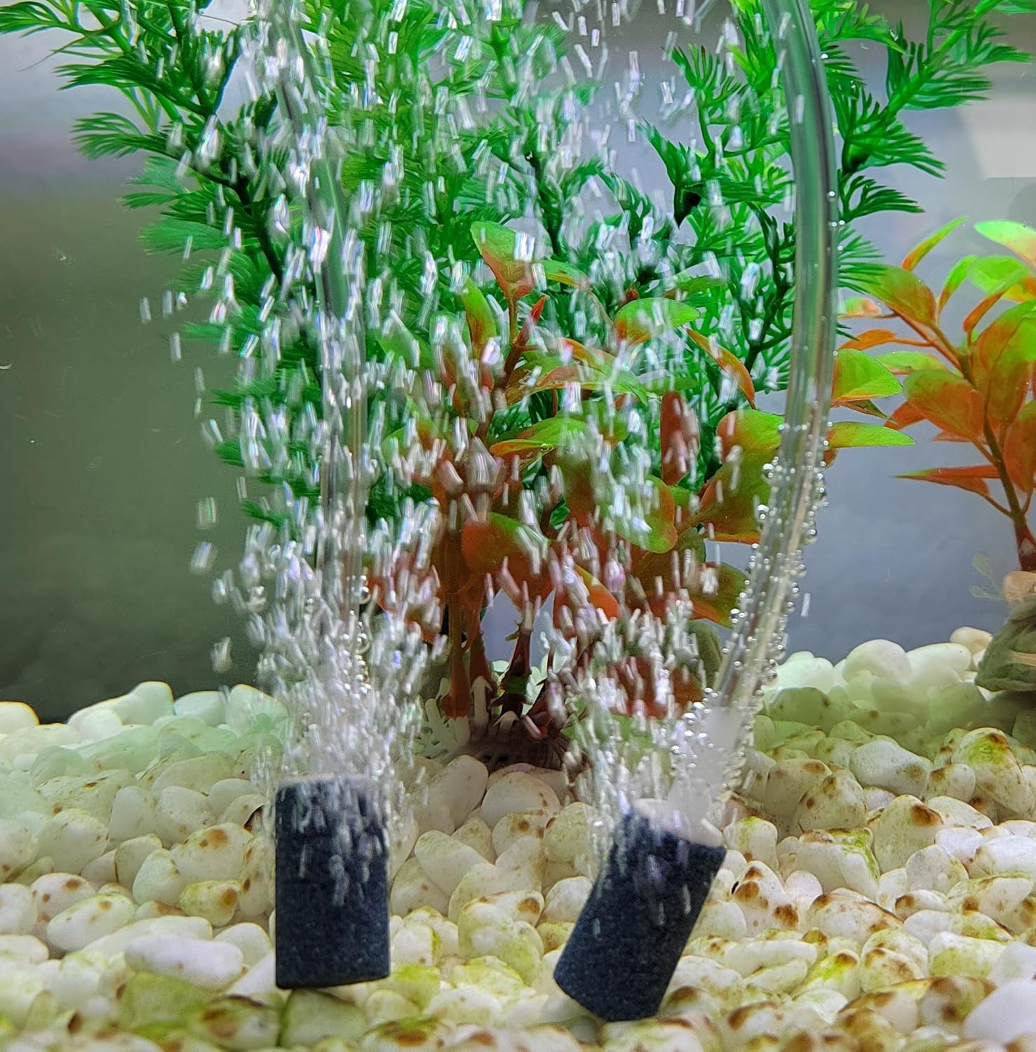 Aquarium Air Stones 1 inch 12 Pack, Bubble Stone, Aerator Bubble Differ, Air Pump Accessories for Aquariums, V1258-DP02-D-169