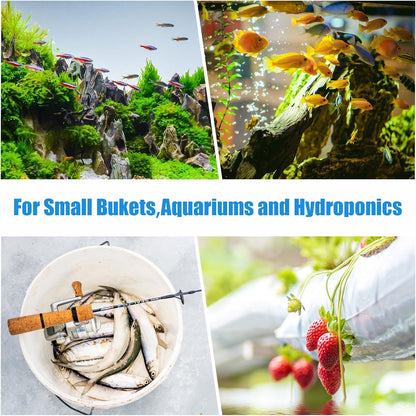 Aquarium Air Stones 1 inch 12 Pack, Bubble Stone, Aerator Bubble Differ, Air Pump Accessories for Aquariums, V1258-DP02-D-169