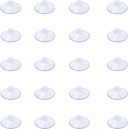 20 Packs Suction Cups 0.8 Inch Clear Sucker Pads Without Hook for Glass Home Organization Decoration V1258-DP02-D-183