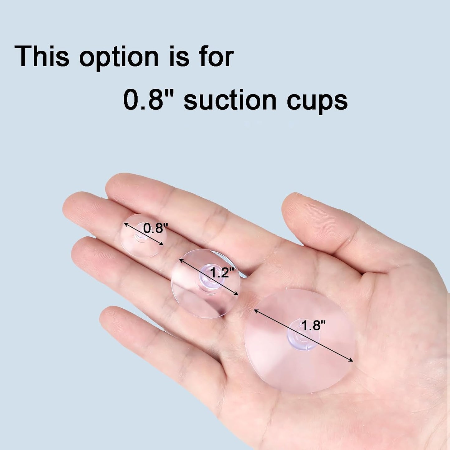 20 Packs Suction Cups 0.8 Inch Clear Sucker Pads Without Hook for Glass Home Organization Decoration V1258-DP02-D-183