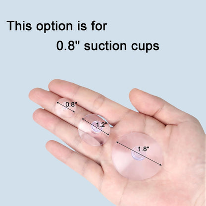 20 Packs Suction Cups 0.8 Inch Clear Sucker Pads Without Hook for Glass Home Organization Decoration V1258-DP02-D-183