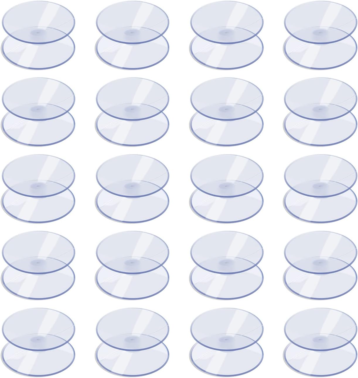20 Pack 0.8 Inch Double Sided Suction Cups for Glass Table Top Home Organization V1258-DP02-D-185