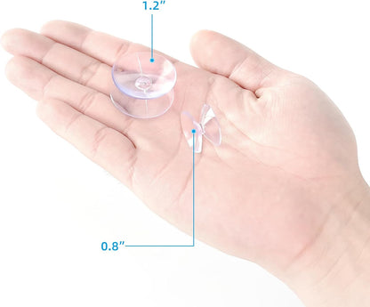 20 Pack 0.8 Inch Double Sided Suction Cups for Glass Table Top Home Organization V1258-DP02-D-185