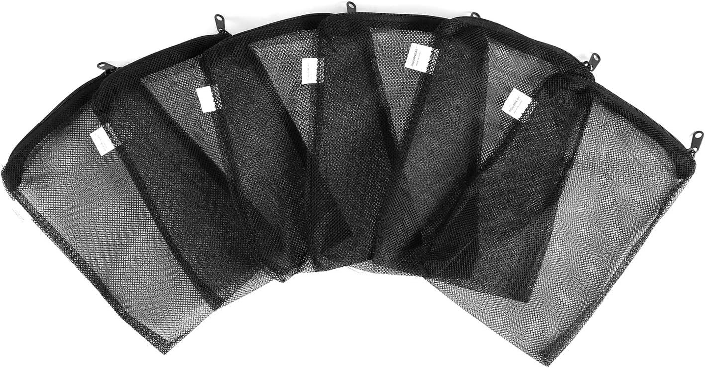 Filter Media Mesh Bags with Plastic Zipper Reable... (6PCS) V1258-DP02-D-190