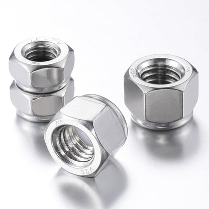 (50pcs) M8 Self Clinching Nuts 304 Stainless Steel Self-Lock Nylon Inserted Hex Lock Nuts V1258-DP02-D-205