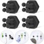 Silicone Toothbrh Holders for Bathroom - Adhesive Shower Toothbrh Holder Wall Mounted, Multi-Function Hook V1258-DP02-D-206