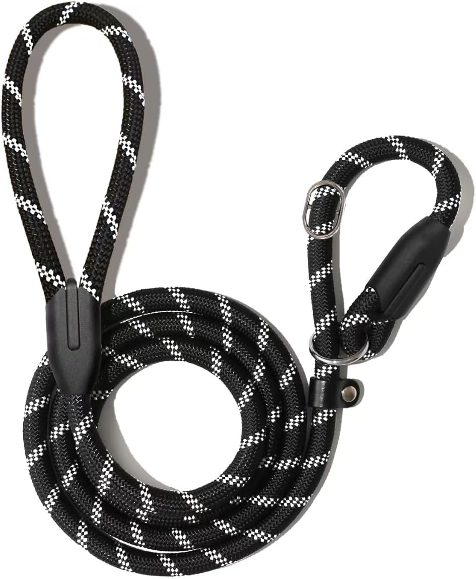 Dog Training Slip Leash, No Pull, Durable Reflective Lead, Puppy Heavy Duty Loop Rope, Comfortable Handle, 6 V1258-DP02-D-209