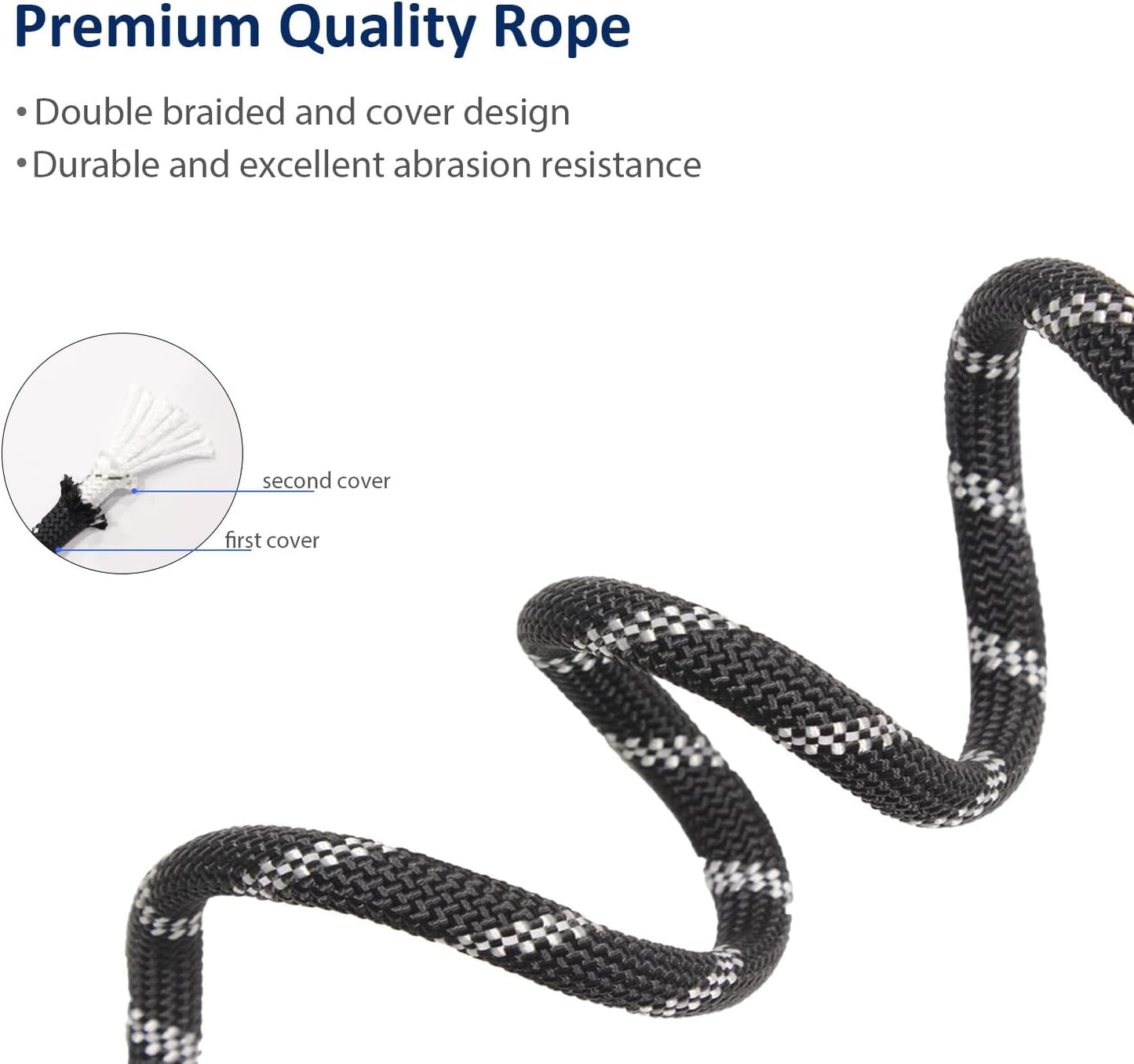 Dog Training Slip Leash, No Pull, Durable Reflective Lead, Puppy Heavy Duty Loop Rope, Comfortable Handle, 6 V1258-DP02-D-209