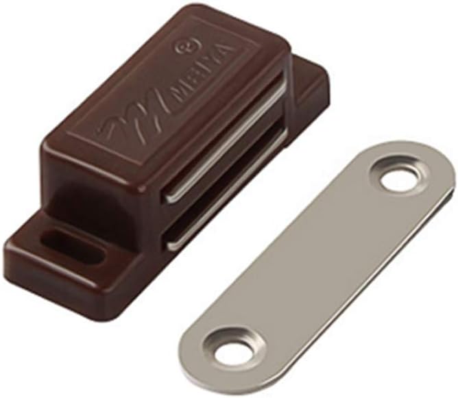 Cabinet Magnetic Latch - 12 Pack Brown Cabinet Door Magnets Catch for Closure Cupboards Drawers Kitchen V1258-DP02-D-234