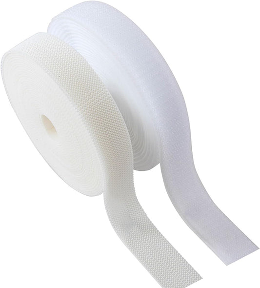 Sew on Hook and Loop Strips 3/4in x 5yd | Easy to Sew | Excellent Grip | Non-Adhesive Back Nylon Strips V1258-DP02-D-236