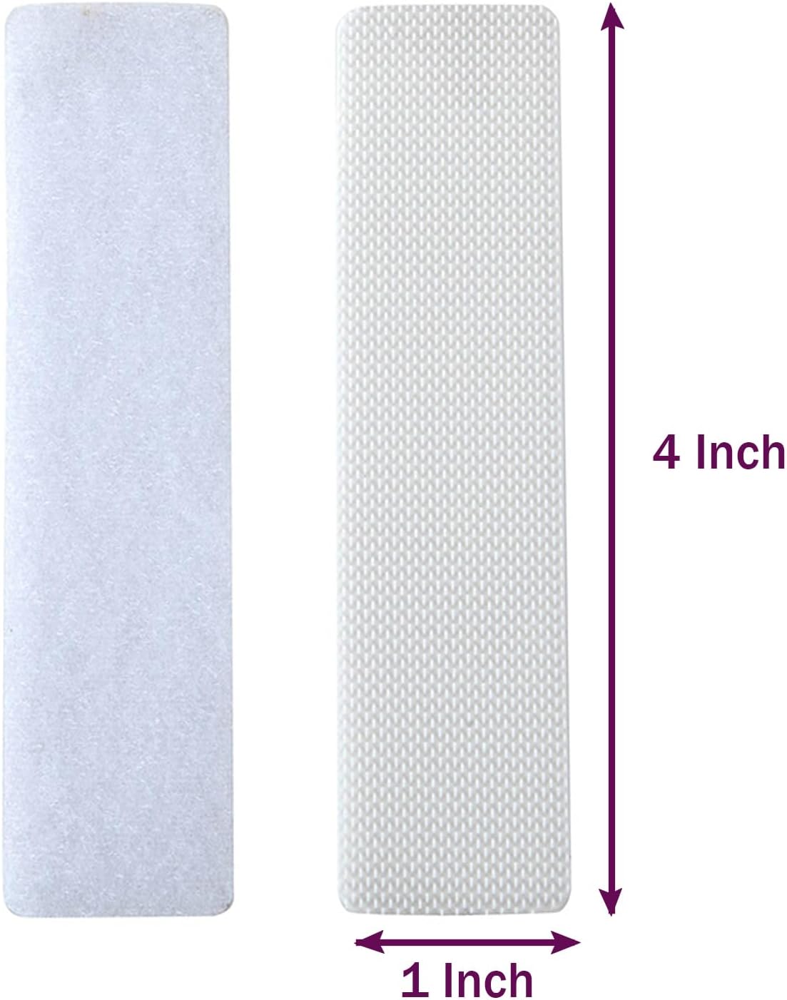 24 Sets 1x4 Inch Hook and Loop Strips with Adhesive Self Adhesive Fasteners Mounting Tape for Home or Office V1258-DP02-D-237