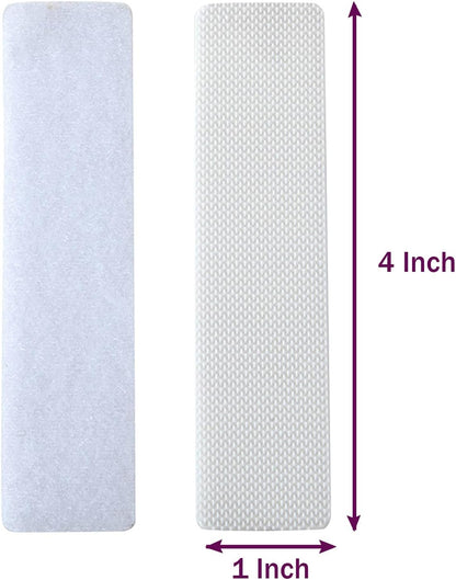 24 Sets 1x4 Inch Hook and Loop Strips with Adhesive Self Adhesive Fasteners Mounting Tape for Home or Office V1258-DP02-D-237