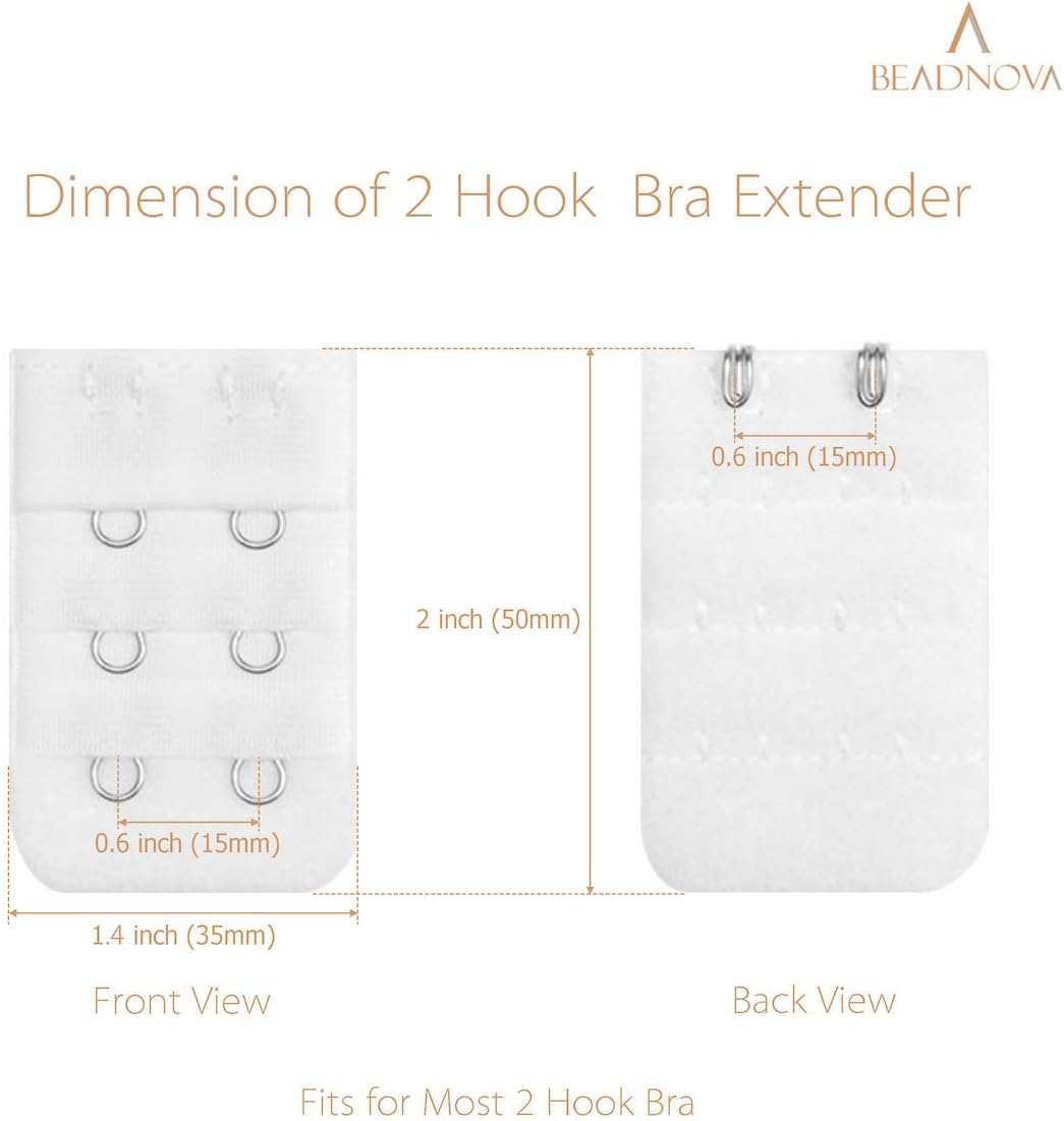 Bra Extender 2 Hook Bra Back Clips Bra Strap Extender Bra Clasp (4pcs) V1258-DP02-D-238
