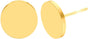 Stud Earrings Flat Post Earrings Circle Piercing Disc Stainless Dot Earrings for Women (2-10mm, Gold, 1-3 V1258-DP02-D-240