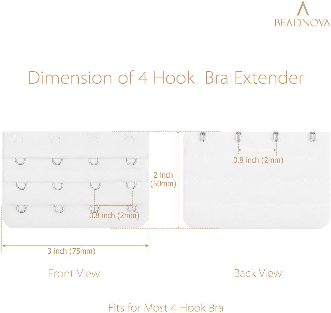 Bra Extender 4 Hook Bra Back Clips Bra Strap Extender Bra Clasp (4pcs) V1258-DP02-D-242