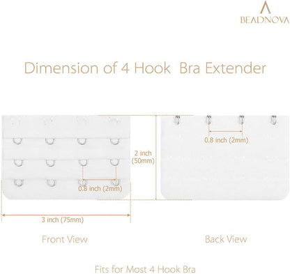 Bra Extender 4 Hook Bra Back Clips Bra Strap Extender Bra Clasp (4pcs) V1258-DP02-D-242