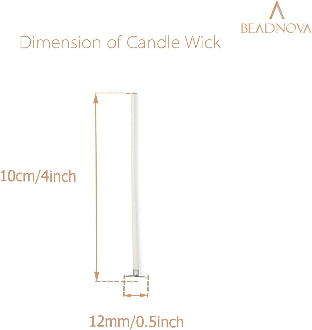 Candle Cotton Wicks 4 Inch 150pcs Short Candle Making Wicks for Making DIY V1258-DP02-D-248